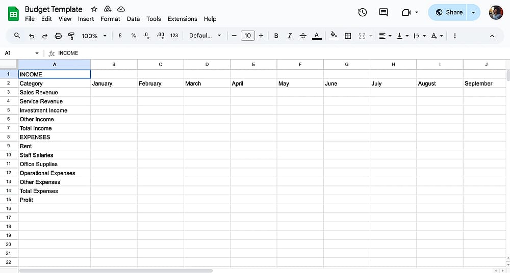 Comienza a editar tus datos