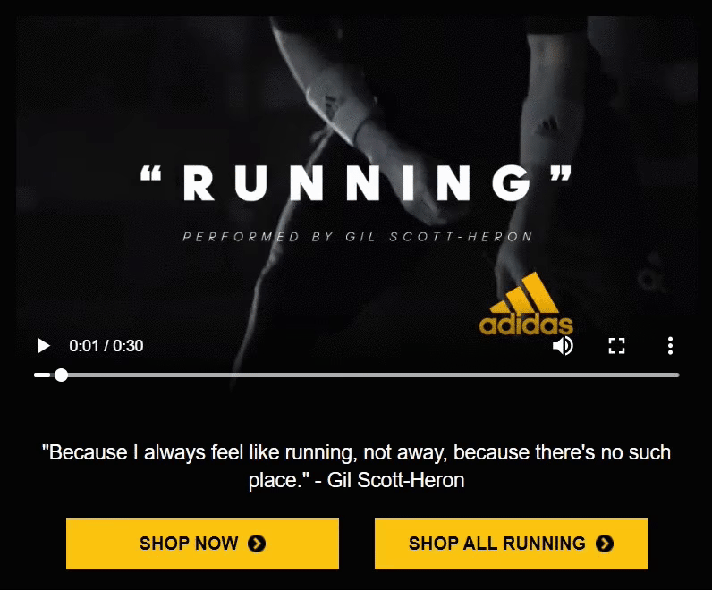 E-mail da Adidas