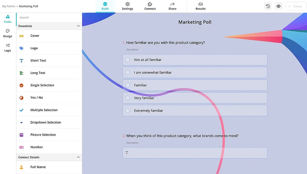 Add poll questions