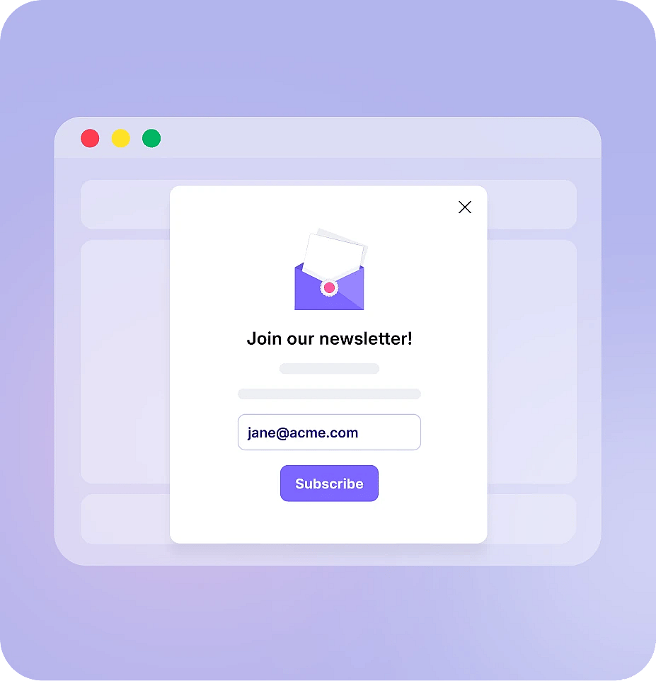 Casos de uso populares para pop-ups