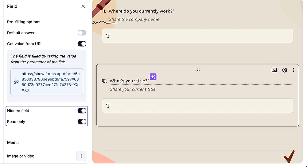 Customize the settings