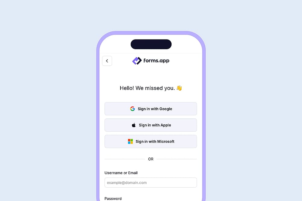 Open your forms.app account