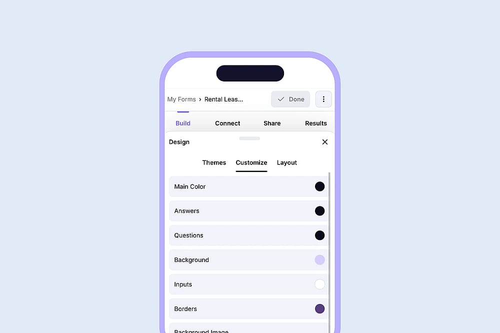 Add your questions in the correct fields