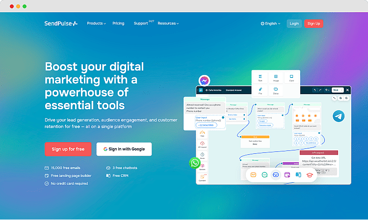 #10 Best marketing tools - SendPulse