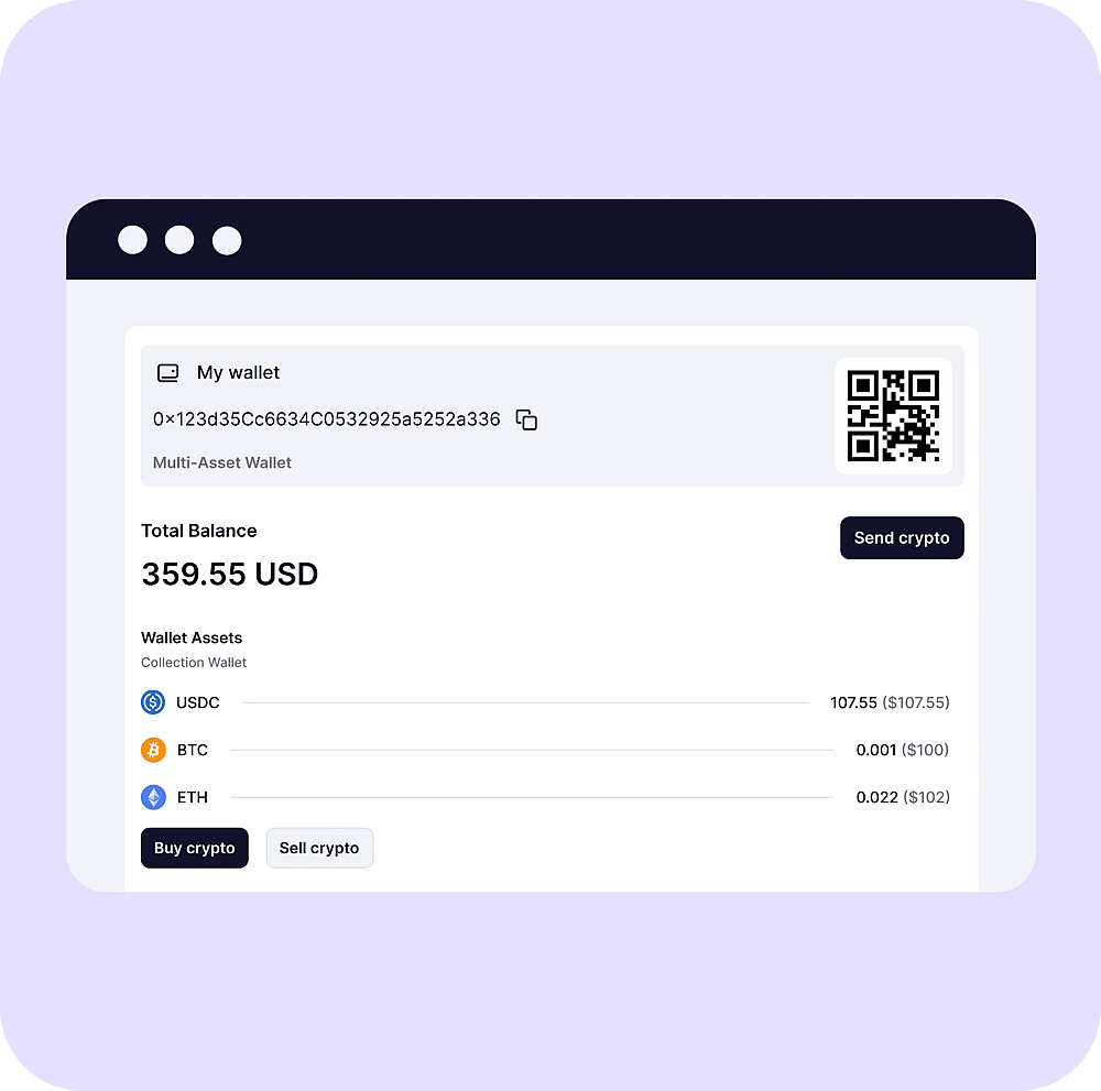 Easily manage or move your assets