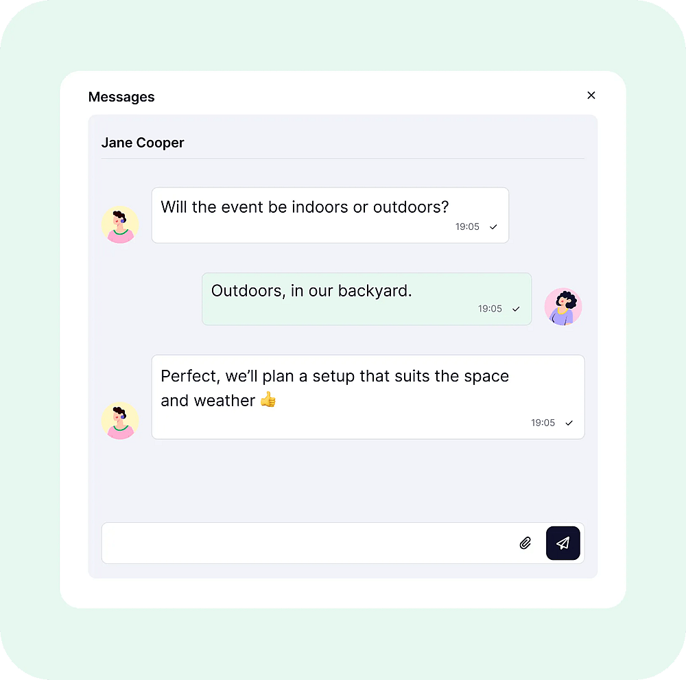 Close the loop with messaging
