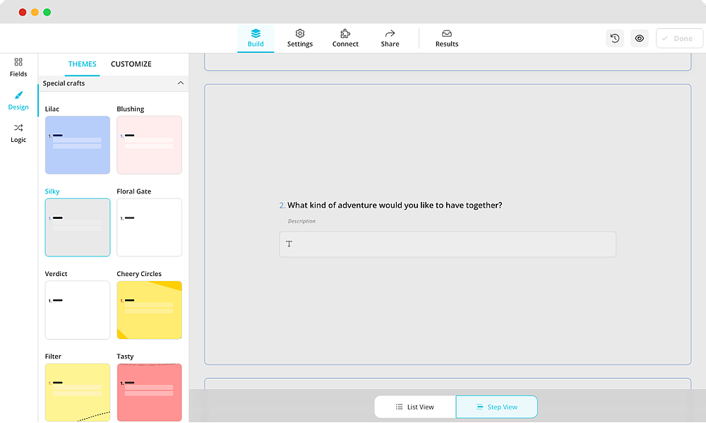 Customizing the design