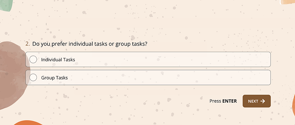 Sports teams question example