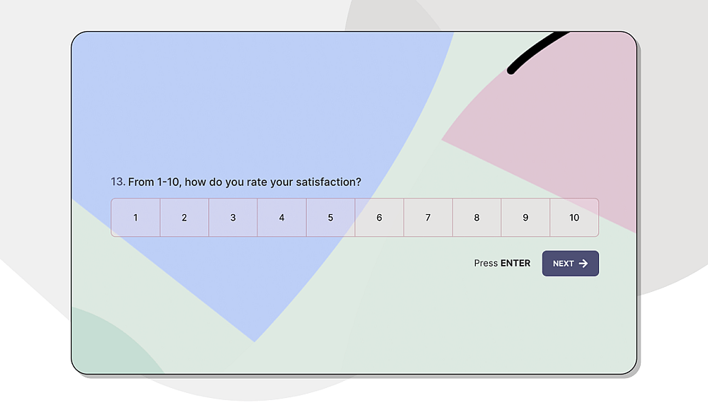 A customer satisfaction survey question example