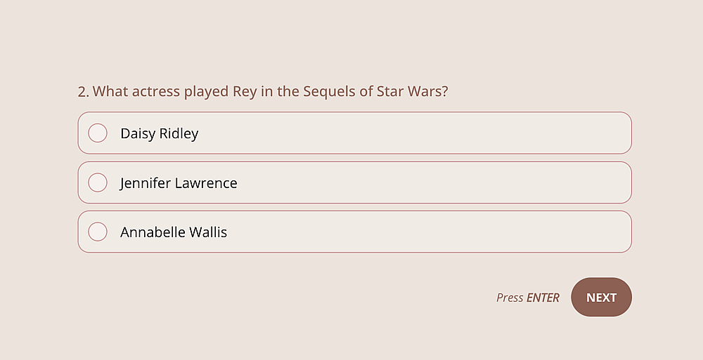 Una pregunta de trivia de Star Wars
