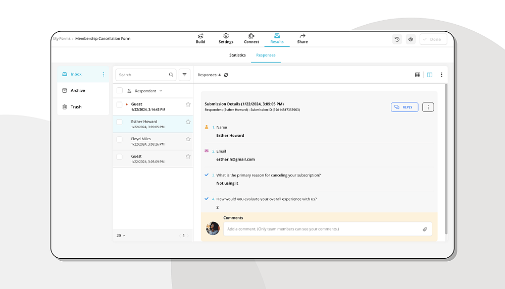 Analisar as respostas de sua pesquisa de clientes SaaS