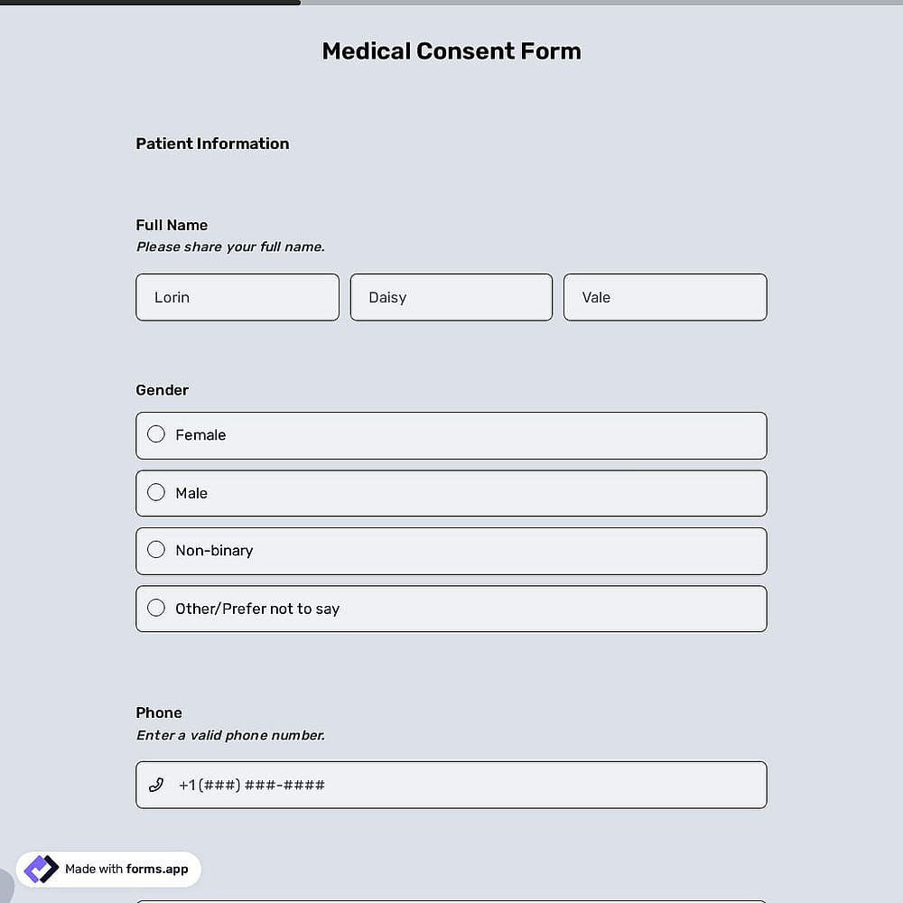 Medical Consent Form Template