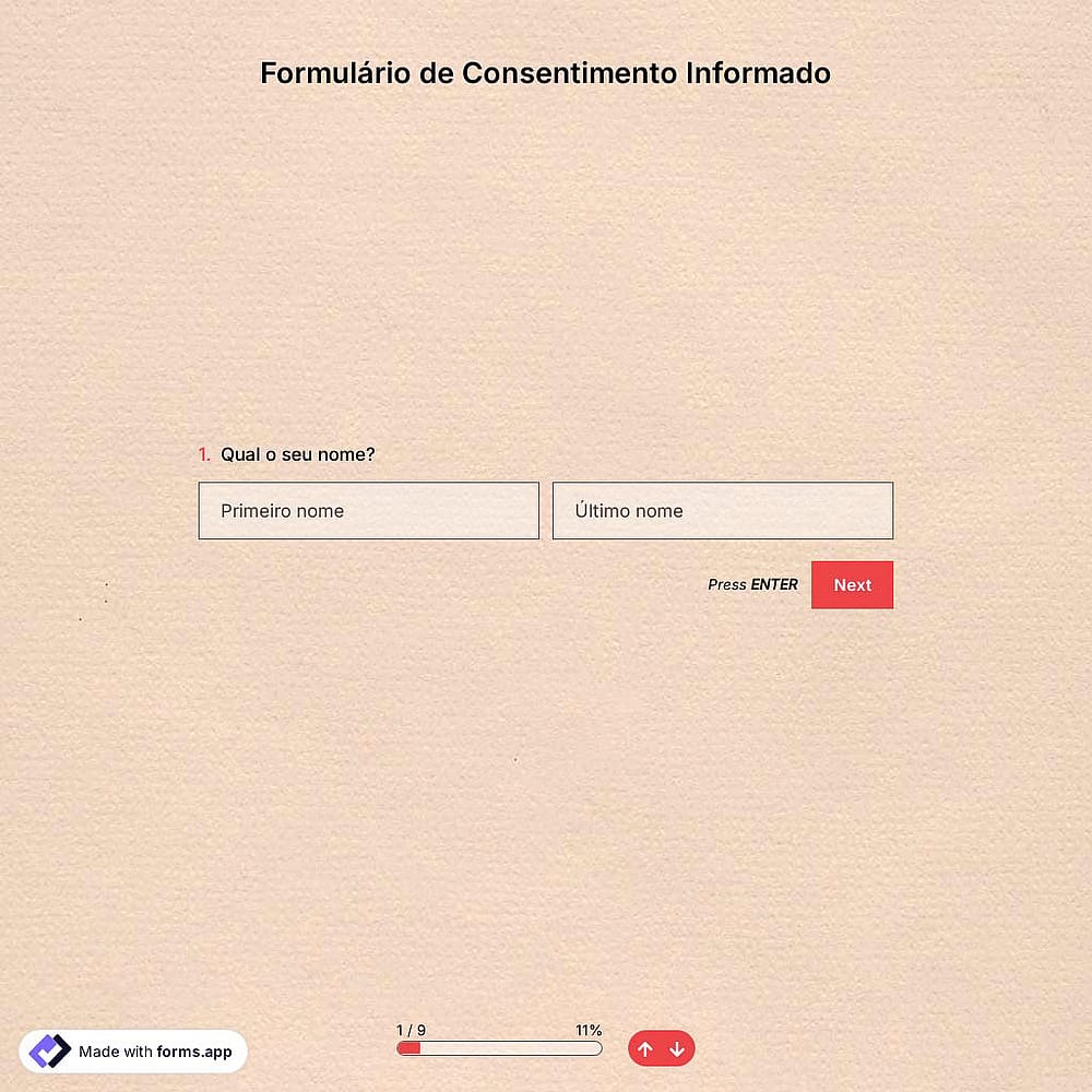 Modelo de Formulário de Consentimento Livre e Esclarecido