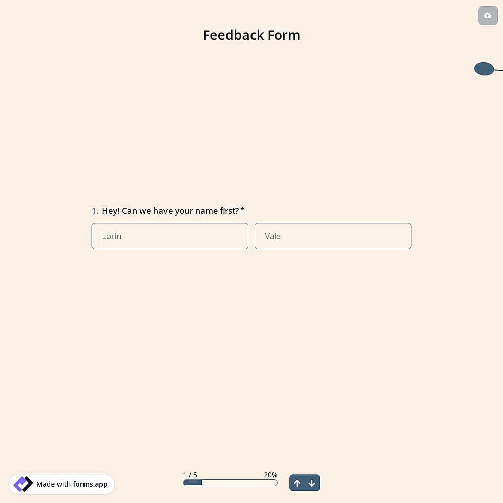 Feedback Form Template