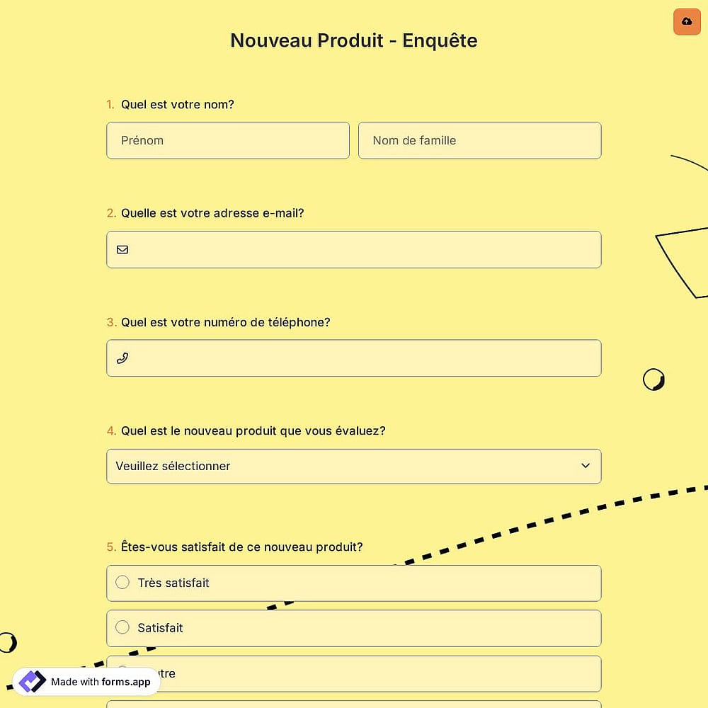 Nouveau Produit - Enquête