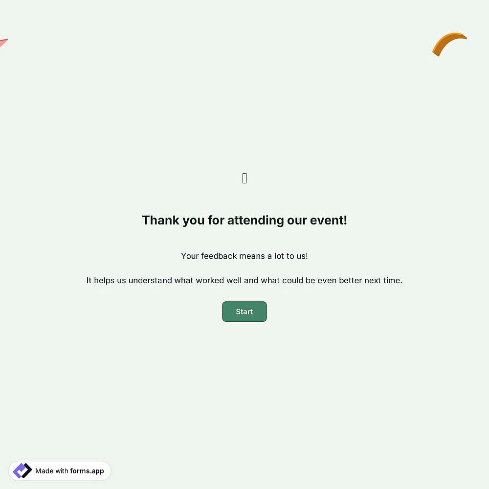 Event Feedback Survey