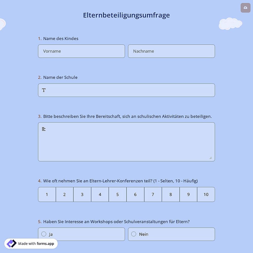 Elternbeteiligungsumfrage
