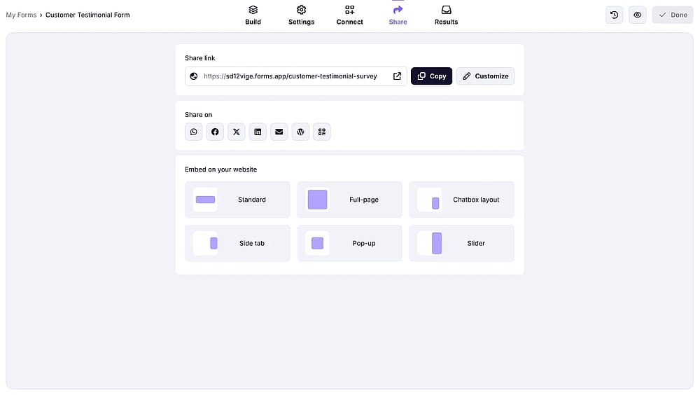 Share your survey