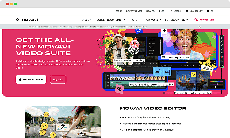 #15 Best marketing tools - Movavi Video Editor
