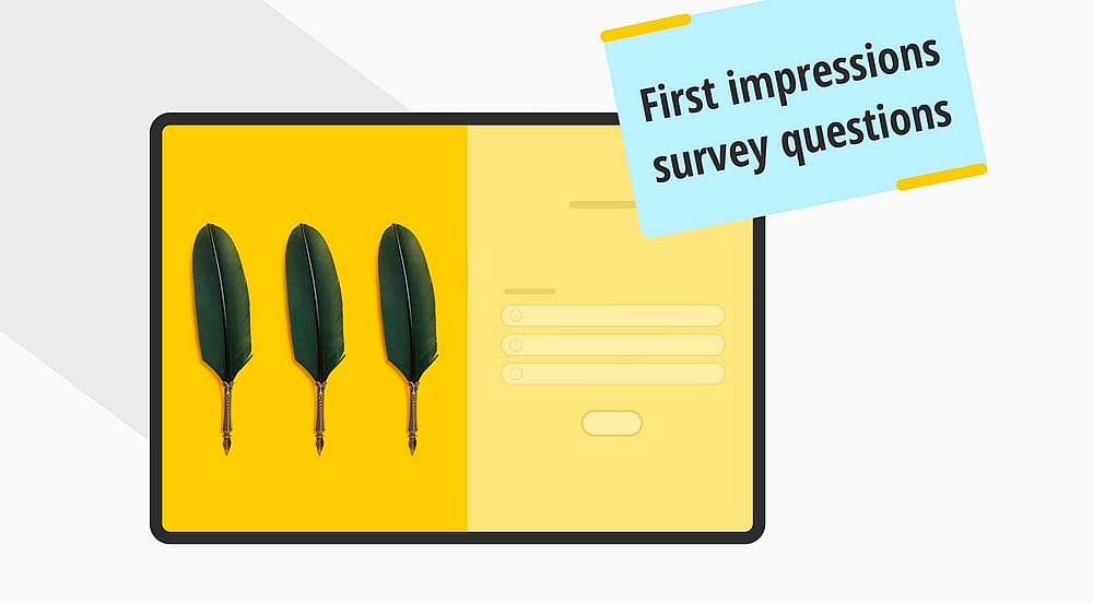 20+ First impressions survey questions for your website