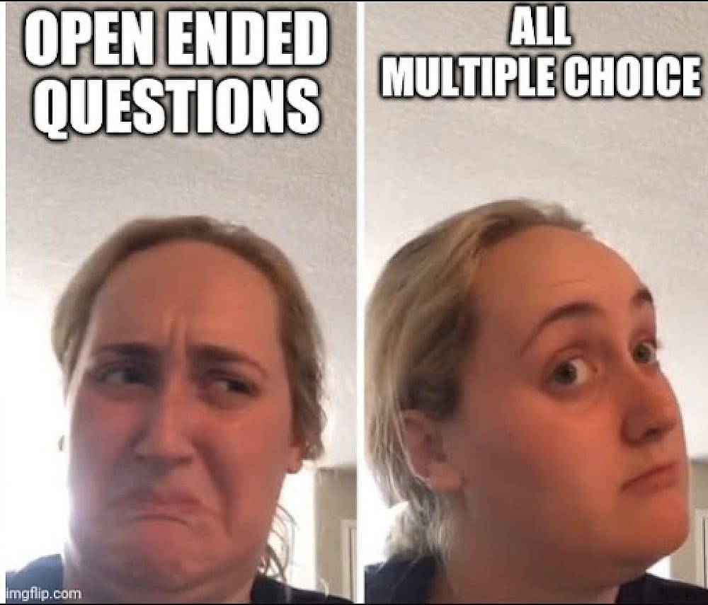 #19 survey meme - Source:&nbsp;Imgflip