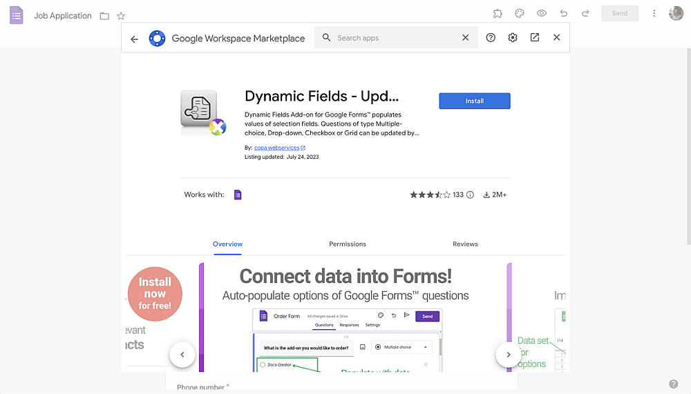 Dynamic Fields