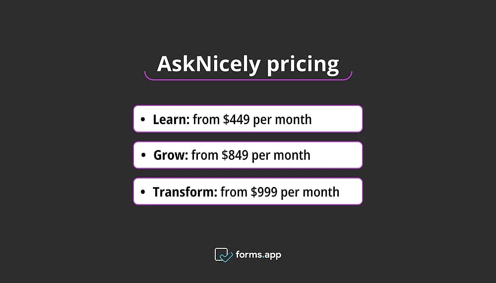 AskNicely pricing