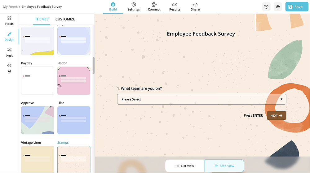 Customize your form