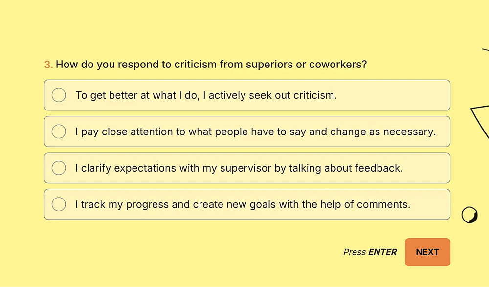 A follow-up question for employees