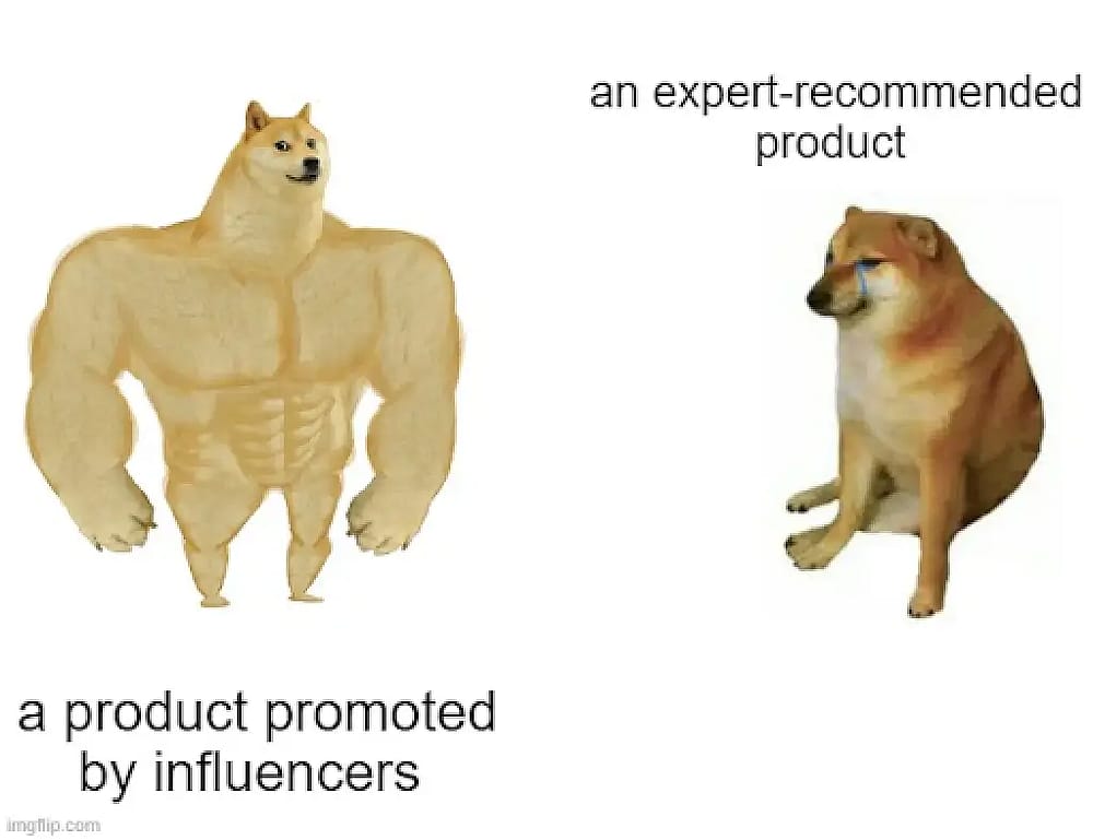 #17 Influencer Marketing Meme - Fuente: forms.app