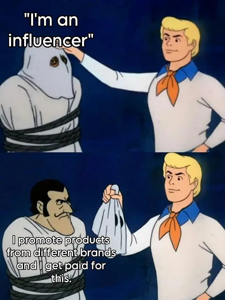 #5 Meme de Marketing de Influencia - Fuente: Reddit