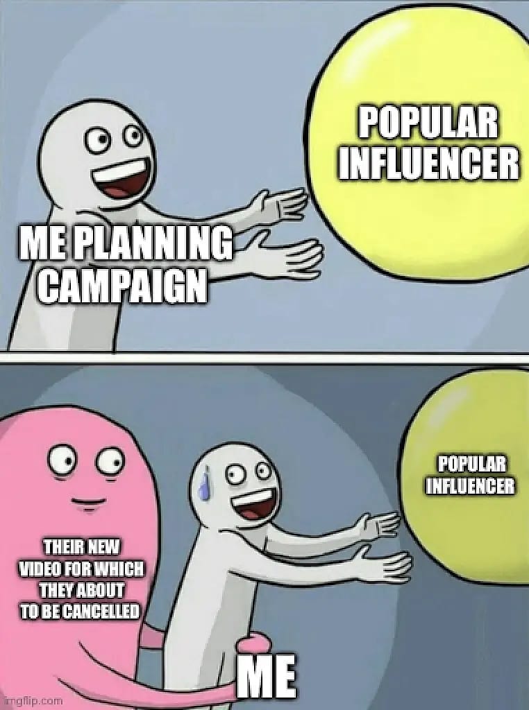 #6 Meme de Marketing de Influencia - Fuente: forms.app 