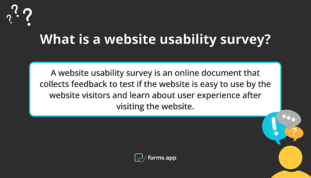 What is a website usability survey?