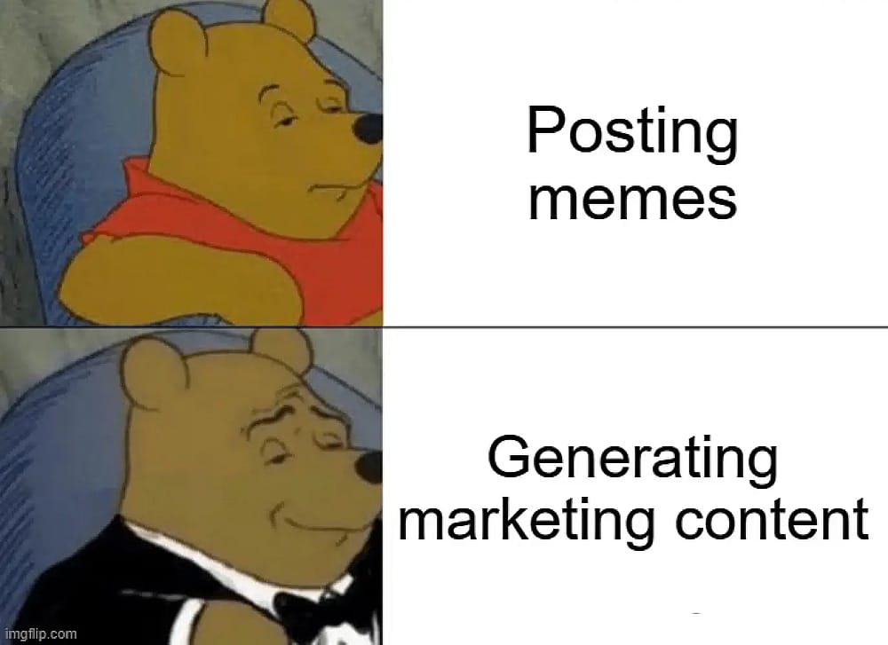 #18 Meme de Marketing de Conteúdo - Fonte:&nbsp;brafton
