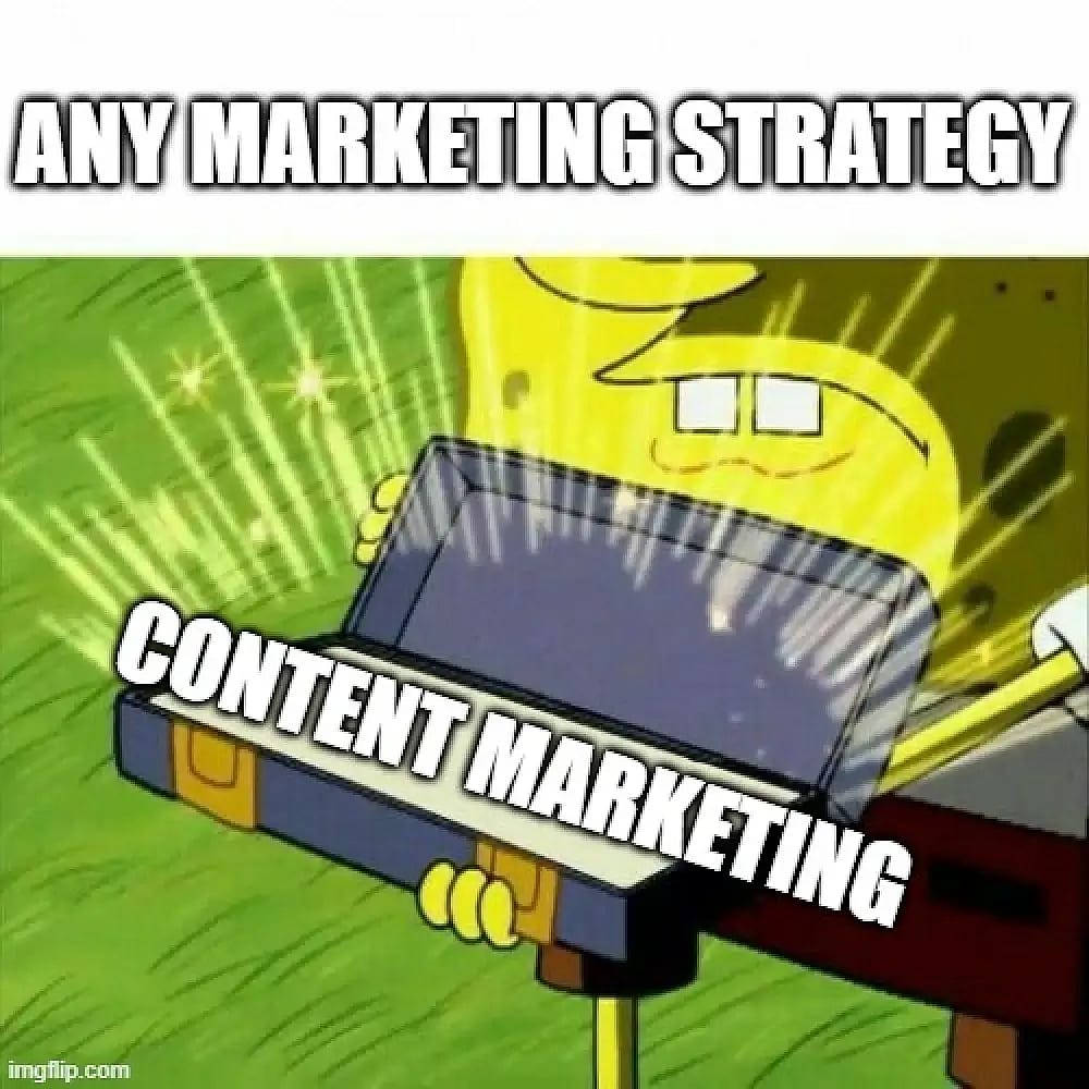 #24 Meme de Marketing de Conteúdo - Fonte:&nbsp;imgflip