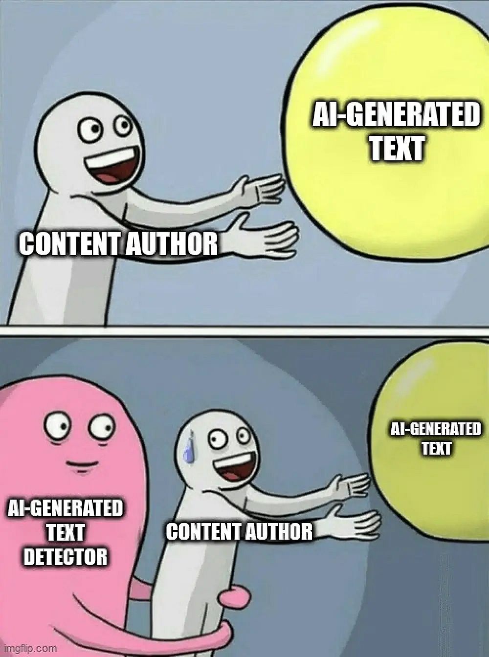 #25 Meme de Marketing de Conteúdo - Fonte:&nbsp;Linkedin
