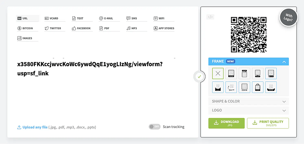 Use complementos para la generación de códigos QR