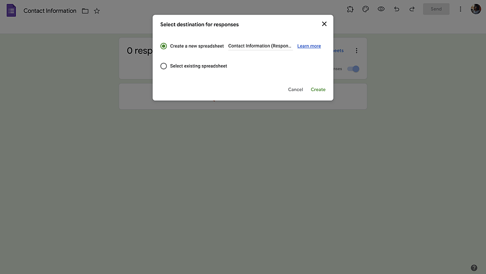 Enviar dados do formulário para o Google Sheets