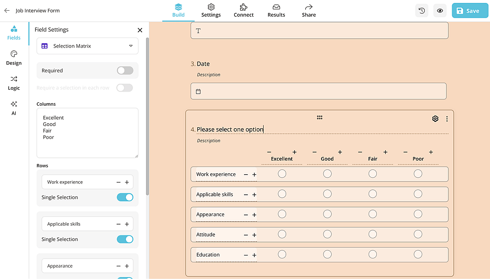 Get your form content ready