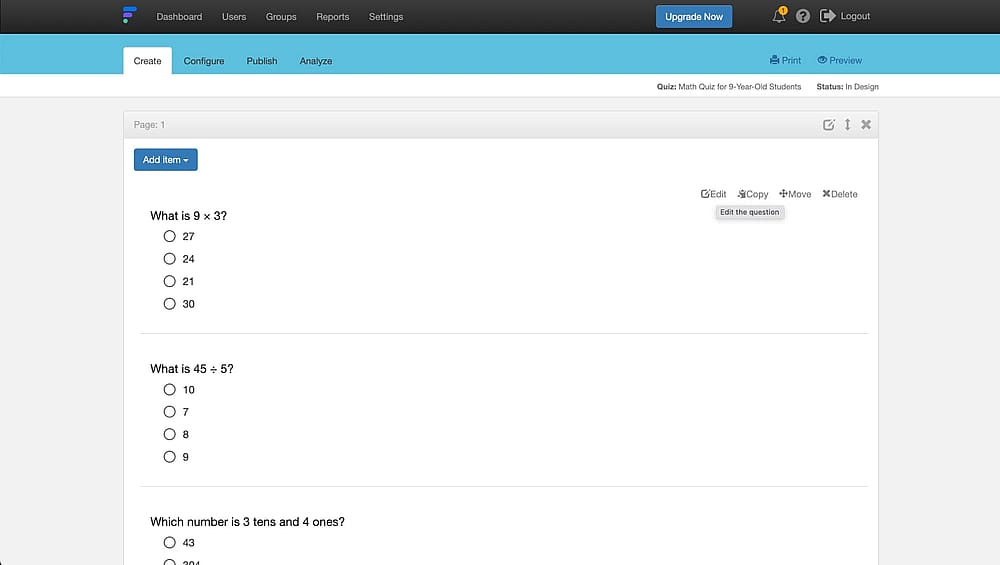 Workspace of FlexiQuiz