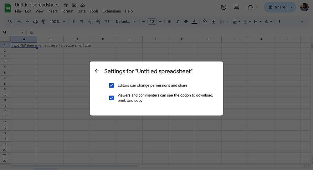 Customize the advanced settings