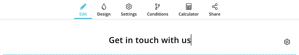 Add a title to your form