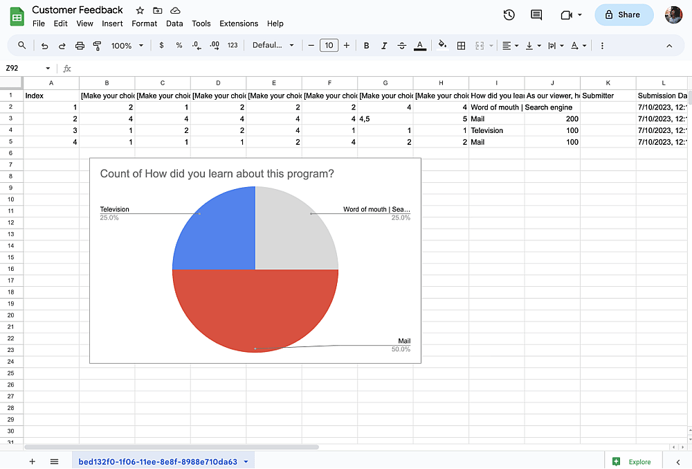 Use it in your survey report