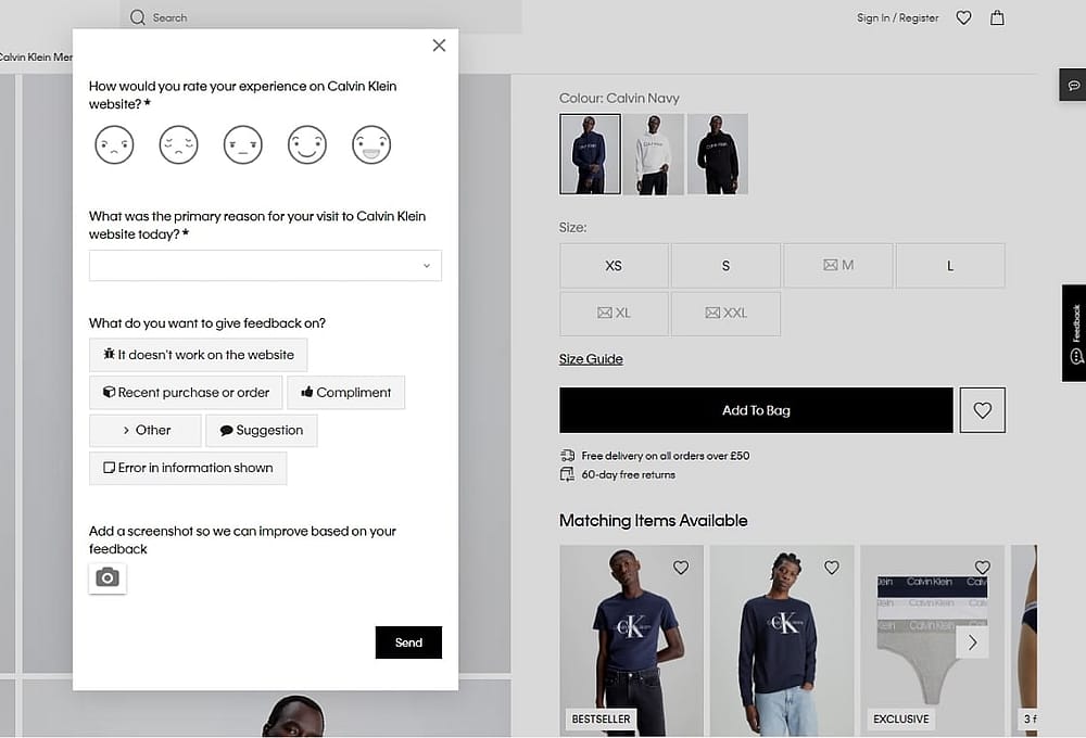 Fonte da imagem: Captura de tela: Calvin Klein