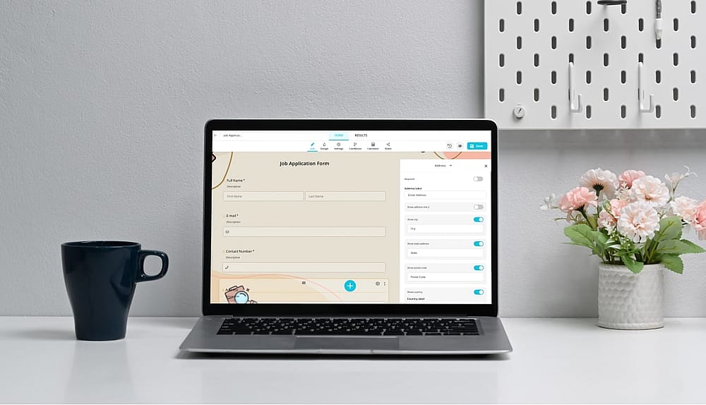 Creating a job application form online