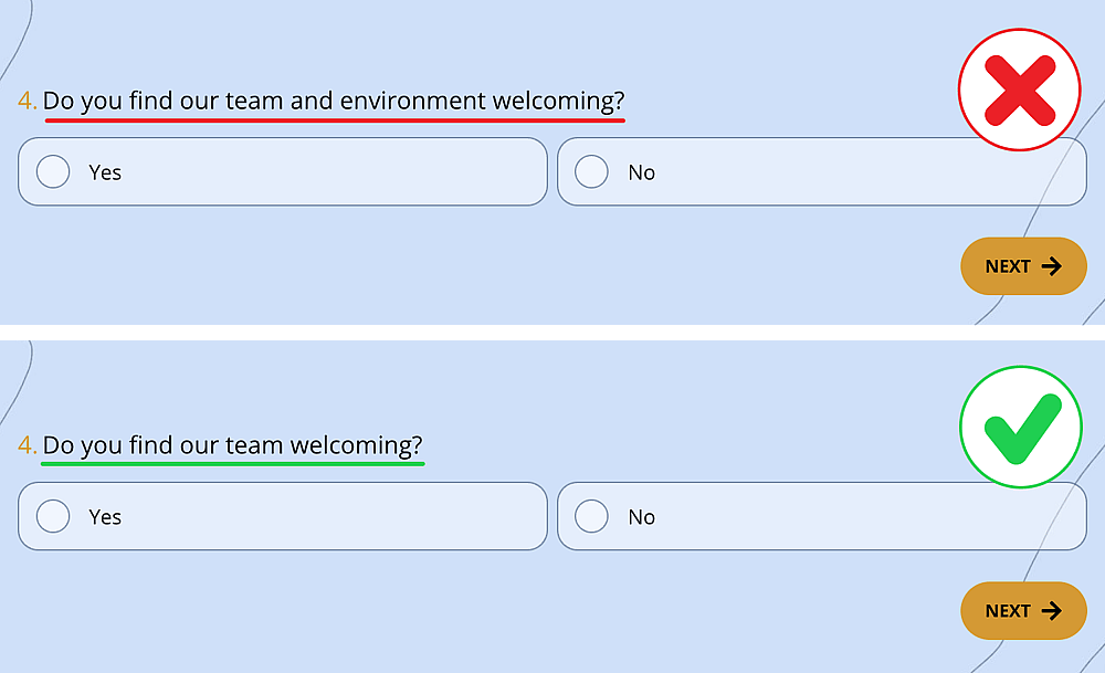 Double-barreled question example #4