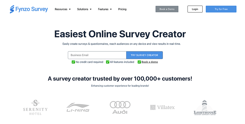 #8 Alternative à SurveyMonkey - Fynzo Survey