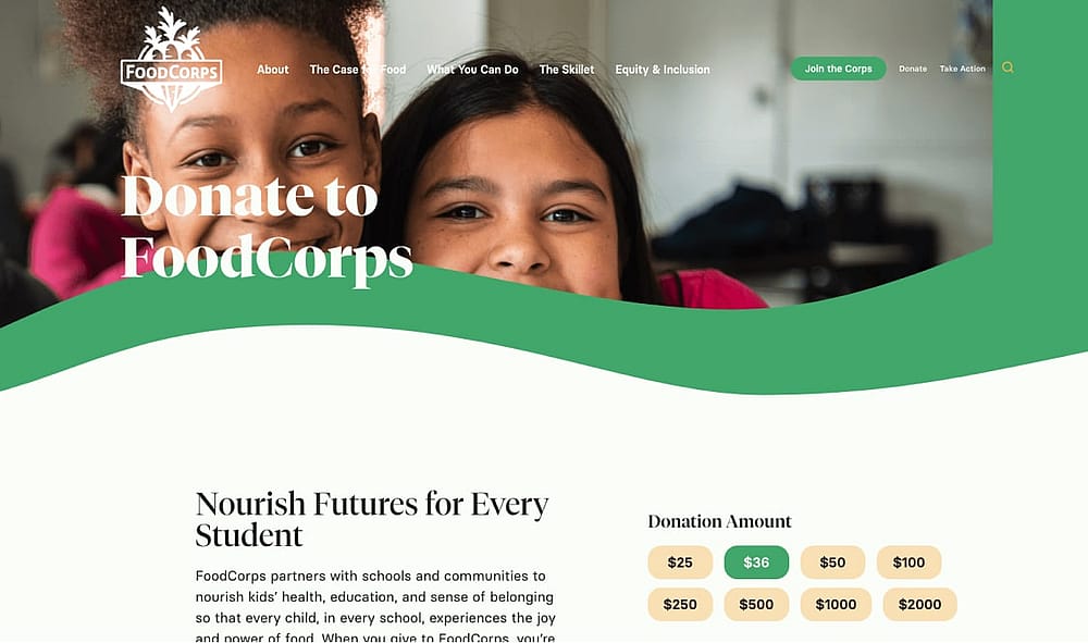 Fonte da imagem: Captura de tela: FoodCorps