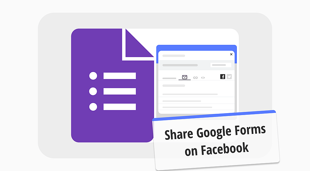 Wie man ein Google Formular auf Facebook teilt