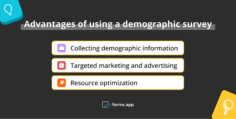 Benefits of using demographic survey